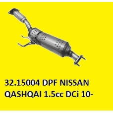 DPF NISSAN QASHQAI 1.5cc DCi 10-